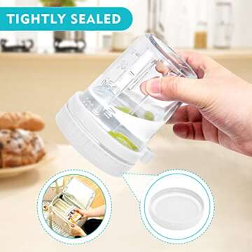 Mason Jars for Overnight Oats: 4 Pack Overnight Oats Containers with Lids and Spoons - 16 oz Glass Food Storage Containers for Milk, Cereal, Fruit - Oatmeal Jars/Canning Jars/Food Jars & Canisters