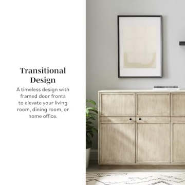 Walker Edison Alden 4-Door Stylish Storage Sideboard