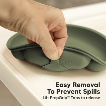 KeaBabies Silicone Suction Plates with Lids - Perfect for Toddlers