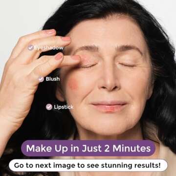 Rumi Cosmetiques BloomBlush+ Multipurpose Color Stick For Older Women - Blush, Lipstick & Contour in...