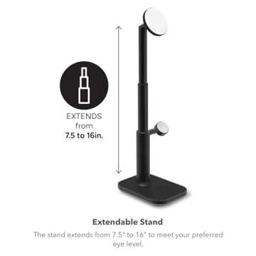 mophie MagSafe 3-in-1 Wireless Charging Stand - Extendable & Fast Charging for iPhone 16/15/14/13/12, Apple Watch, AirPods | Sleek Design, Qi & MFi Certified