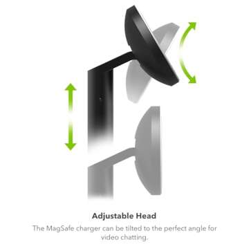 mophie MagSafe 3-in-1 Wireless Charging Stand - Extendable & Fast Charging for iPhone 16/15/14/13/12, Apple Watch, AirPods | Sleek Design, Qi & MFi Certified