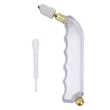 Handheld Alloy Pistol Grip Oil Feed Glass Cutter Set Tile Mirror Cutting Tool for Cutting Ceramic Tiles Thick Glass