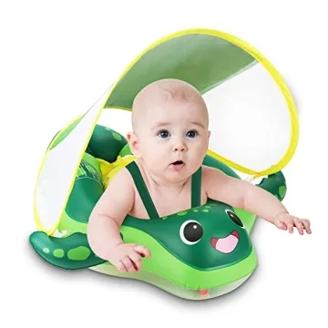 Sloosh Baby Swimming Float with Sun Canopy for Infants