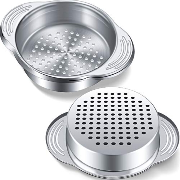 Tuna Can Strainer Stainless Steel Food Can Strainer Sieve Metal Tuna Press Lid Canning Colander Oil ...
