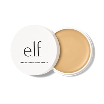 e.l.f. C-Brightening Putty Primer, Makeup Primer For Brightening & Evening Out Skin Tone, Enriched W...