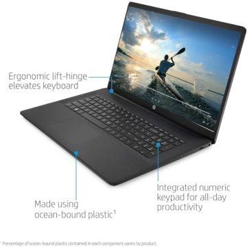 HP 17 Laptop - Intel Core i7, 16GB RAM, 512GB SSD - Versatile Performance