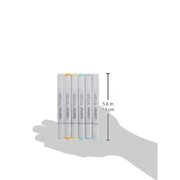 Copic Sketch Markers - 6 Pastel Colors Set for Artists