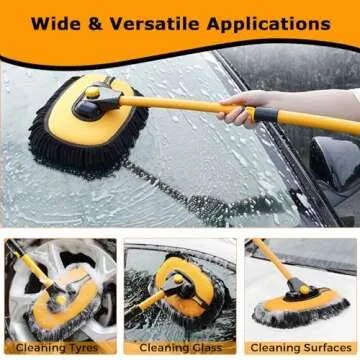 15° Curved Car Wash Brush for Easy Vehicle Cleaning