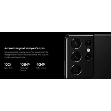 Samsung Galaxy S21 Ultra 5G Renewed 128GB Phantom Black