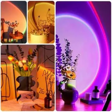 XEBKOR Sunset Projection Lamp with Remote/APP Control,Multi-Color LED Sunset Light Night Light,360 Degree Rotation Sunset Lamp for Photography/Party/Room Decor,Gifts for Christmas,Thanksgiving Day