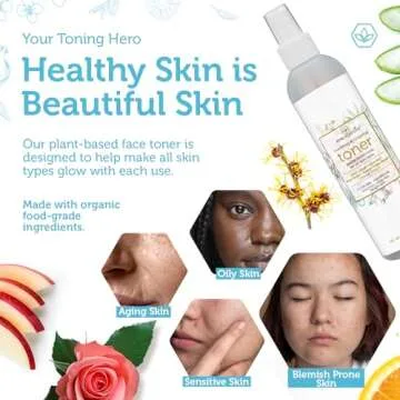 Hydrating Facial Toner with Rose Water & Apple Cider Vinegar