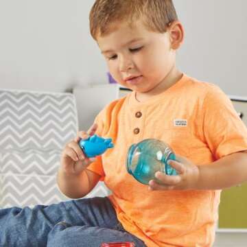 Learning Resources Peekaboo Fishbowl Friends, 10 Pieces, Ages 18 Months+, Learning Toys, Baby Toys, ...