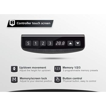 FEZIBO Electric Standing Desk with Keyboard Tray 55x24