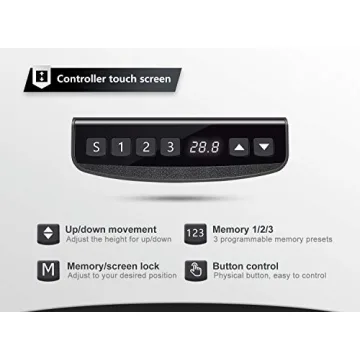 FEZIBO Electric Standing Desk with Keyboard Tray 55x24