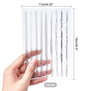 GLOBLELAND Sewing Threads Silicone Clear Stamps for Holiday Crafting and Scrapbooking