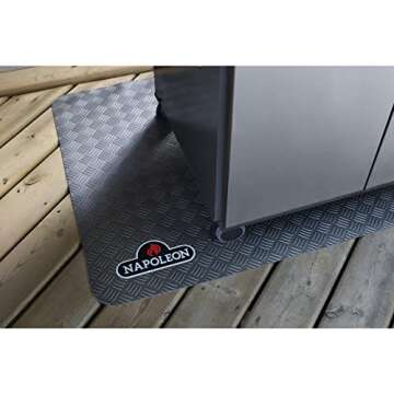 Napoleon BBQ Grill Mat - Non-Slip Deck Protector for BBQ Grills
