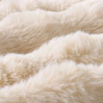 MADIZZ Pack of 2 Thick Plush Wool Throw Pillow Covers 22x22 Inch Beige Soft Decorative Cushion Cover for Sofa Bedroom Pillow Shell