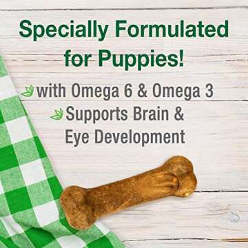 Nylabone Healthy Edibles Natural Puppy Chews – Long Lasting Treats for Puppies