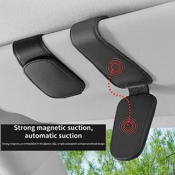 Premium Magnetic Sunglass Holder for Your Car Visor