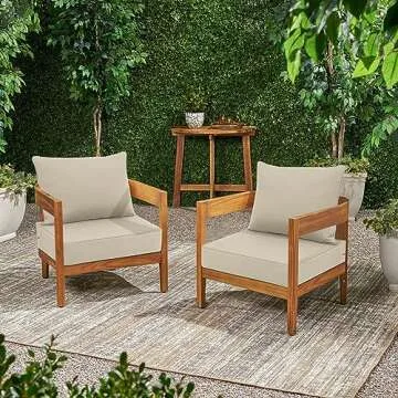 Favoyard Outdoor Cushion Set 22x22 Waterproof & Durable