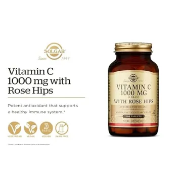 Solgar Vitamin C 1500 mg with Rose Hips for Immune Support