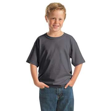 Gildan Youth Heavy Cotton T-Shirt 2-Pack - Charcoal