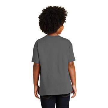 Gildan Youth Heavy Cotton T-Shirt 2-Pack - Charcoal