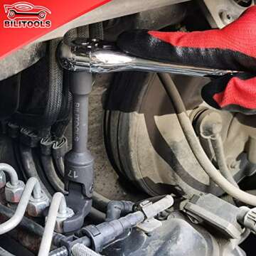 BILITOOLS Flex Head Crowfoot Wrench Set 12-19mm