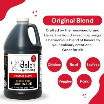 Dale's Gluten-Free Steak, Poultry and Vegetable Marinade and Seasoning 64 Ounce Family Size (1/2 Gal...
