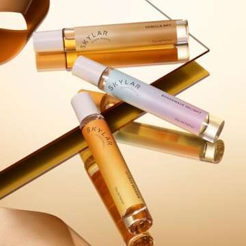 Skylar Cozy Escape Trio Eau de Parfum -Hypoallergenic & Clean Perfume for Women & Men, Vegan & Safe for Sensitive Skin-Boardwalk Delight, Vanilla Sky, Citrus Reverie-3x10mL /0.33 Fl oz