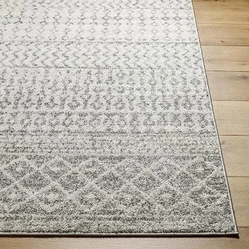 Livabliss Chester Boho Moroccan Area Rug,5'3" x 7'6",Grey