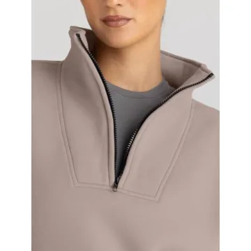 Half Zip Oversized Pullover Sweatshirt for Fall