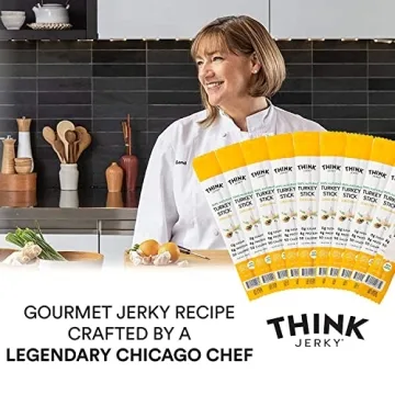 Think Jerky Turkey Sticks - Gourmet Healthy Snack Pack of 20