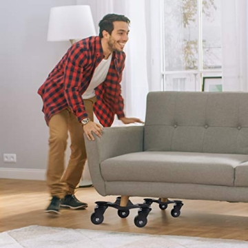 SOLEJAZZ 3-Wheel Furniture Dolly Heavy Duty 500 Lbs Capacity