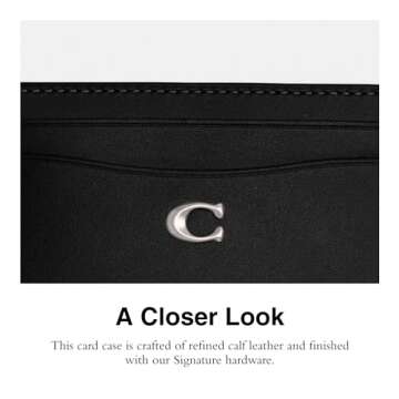 Coach Essential Card Case, Black