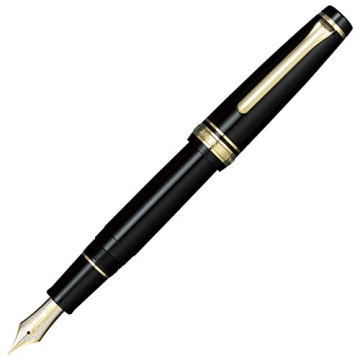 Sailor Professional Gear Gold 21k Fountain Pen, Black, 11-2036-220 Fine Point