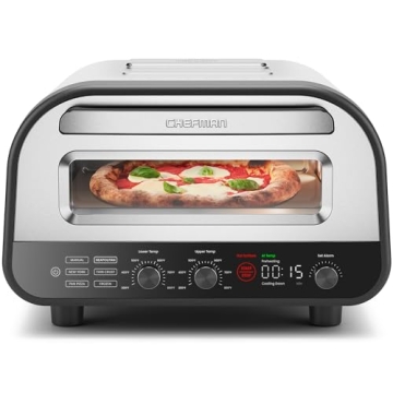 Chefman Indoor Pizza Oven with 800°F Heat and Presets