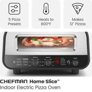 Chefman Indoor Pizza Oven with 800°F Heat and Presets