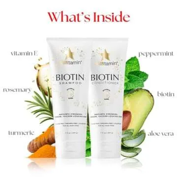 HAIRtamin Shampoo and Conditioner Set for Healthy Hair