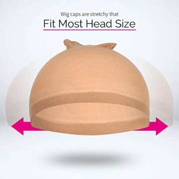 Durable Fandamei Light Brown Wig Caps for Women