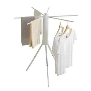 JOOM Portable Folding Tripod Clothes Drying Rack