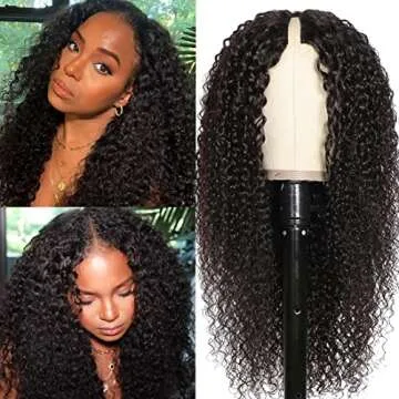 Shop UNICE V Part Curly Wig No Leave Out 180% Density 18 Inch