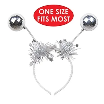 Beistle Silver Ball Boppers for Festivals and Costumes