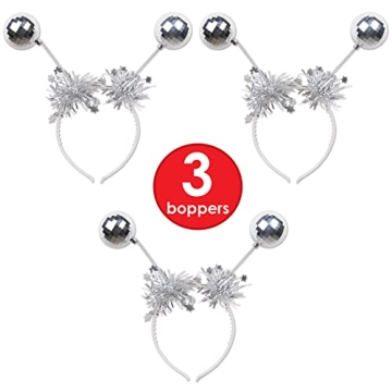 Beistle Silver Ball Boppers for Festivals and Costumes