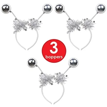 Beistle Silver Ball Boppers for Festivals and Costumes