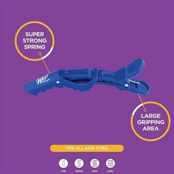 Wet Brush-Pro Professional Styling/Sectioning Hair Clips - For Wet or Dry Hair - Two Stage Strong Double Hinge - Maximum Hold (4-Count/(Pack of 1), Lime Light/Green)