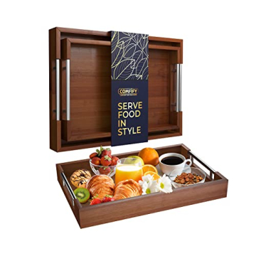 Elegant Bamboo Serving Tray Set - Perfect for All Occasions