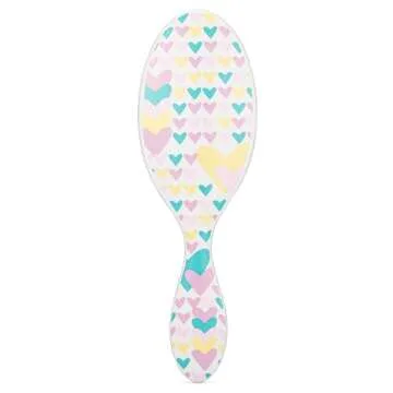 Wet Brush Kids Detangler Hair Brushes - Midi Hearts - Detangling Brush with Ultra-Soft IntelliFlex B...