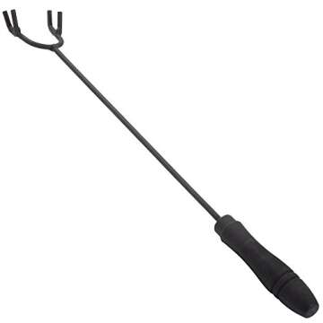 Pure Garden W150098 37" Tile Rectangular Fire Pit, Black